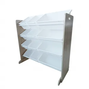 Profitent Regál, Organizér na hračky  85 x 30 x 80 cm Biely