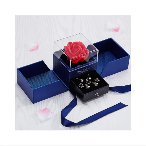 Profitent Šperkovnica Eternal Rose Mini -Modrá