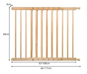 Profitent Detská zábrana drevená 67-115 cm