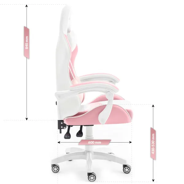 Hell´s chair Stolička Hell's Chair Rainbow Pink-White