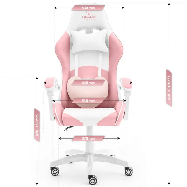 Hell´s chair Stolička Hell's Chair Rainbow Pink-White