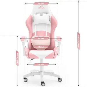 Hell´s chair Stolička Hell's Chair Rainbow Pink-White