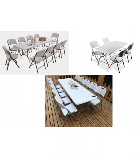 Skladací stôl 180 cm biely | jaks