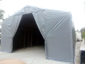 MONTOVANÁ MOBILNÍ HALA PVC 4X6X2M CELOROČNÁ POLAR+ 620G/M2 FR
