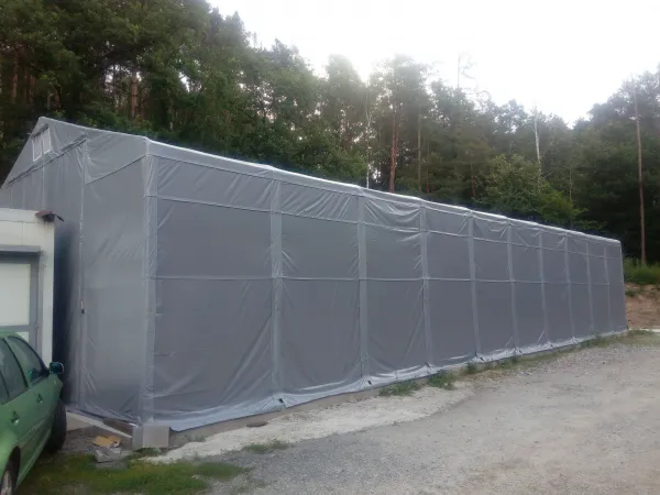 MONTOVANÁ MOBILNÍ HALA PVC 4X6X2M CELOROČNÁ POLAR+ 620G/M2 FR
