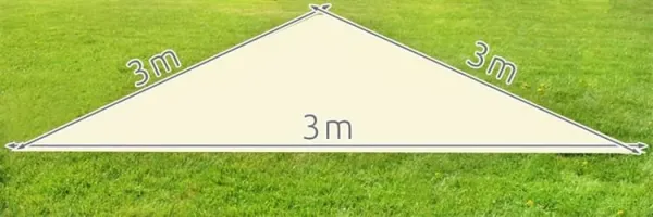 JAKS Nepremokavá slnečná plachta 3 x 3 x 3 m béžová 5902367973551