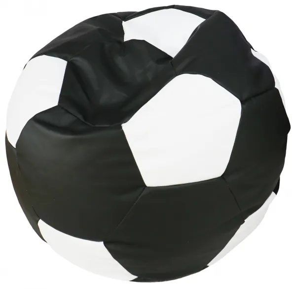 JAKS Sedací vak futballova lopta s podnožkou čierno biely