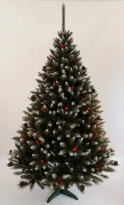 JAKS Vianočný stromček smrek s jarabinou 150 cm