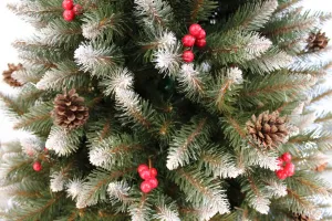 JAKS Vianočný stromček smrek s jarabinou 220 cm