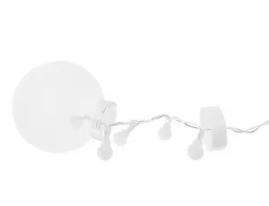 JAKS Led vianočné osvetlenie gule studena biela