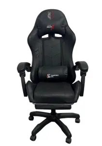 JAKS Herná stolička čierna eko koža FG02