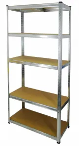 JAKS KOVOVÝ BEZSKRUTKOVÝ REGÁL POZINK 180x90x40 CM, NOSNOSŤ 875 KG GWI0878