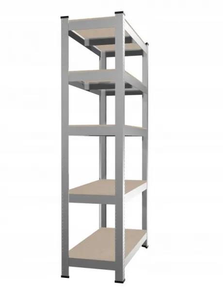 JAKS KOVOVÝ BEZSKRUTKOVÝ REGÁL POZINK 180x90x40 CM, NOSNOSŤ 875 KG GWI0878