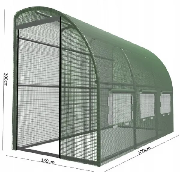 JAKS Fóliovník ku stene 3 segmenty 300 x 150 x 200 cm