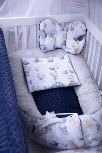 JAKS Set do postieľky 7 dielny v oblakoch