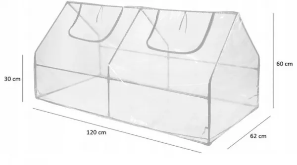 Garden Line Mini fóliovník FROLA 120x62 cm zelený