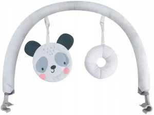 MoMi - Vibrujúce lehátko s melódiami GLOSSY panda bouncer