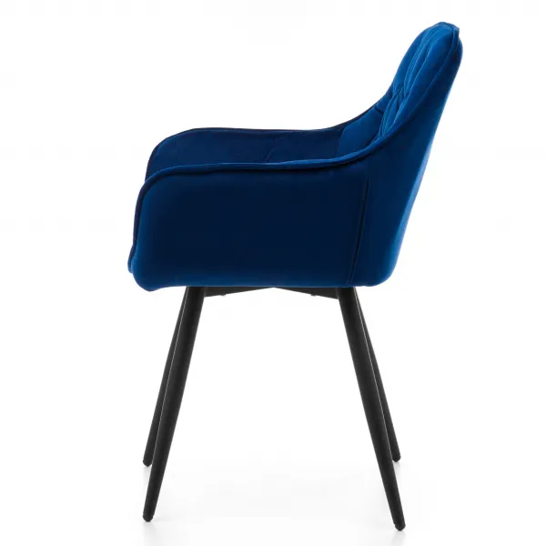 Jedálenská stolička siena velúr modrá | jaks