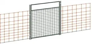 JAKS BRÁNA K SIEŤAM PRE ELEKTRICKÉ OHRADNÍKY DO 106 CM, DVOJITÝ HROT