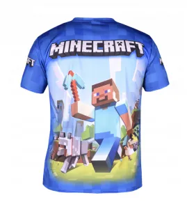 JAKS Detské tričko modré Minecraft Rozmery: 152