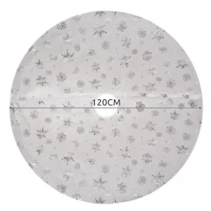 JAKS PODLOŽKA POD VIANOČNÝ STROMČEK BIELO-STRIEBORNÁ 90CM