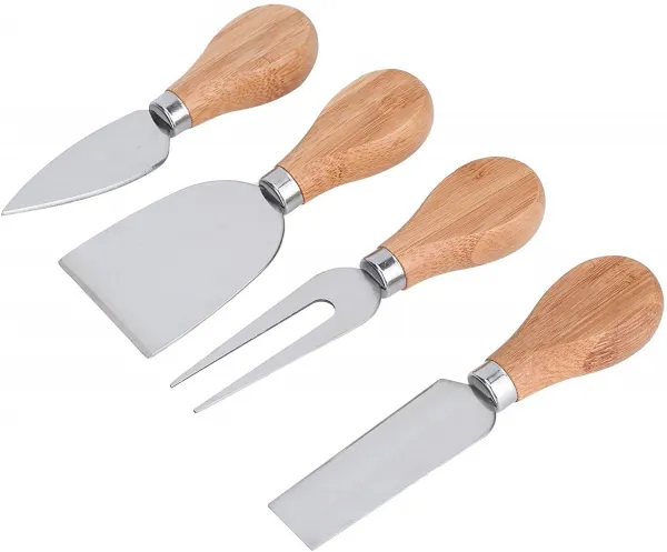 Bambusová doska na syr WARNA 22 cm + nože