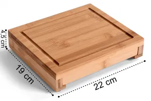 Bambusová doska na syr WARNA 22 cm + nože