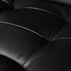 JAKS Kancelárske kreslo polohovateľné eko koža čierne BOSS