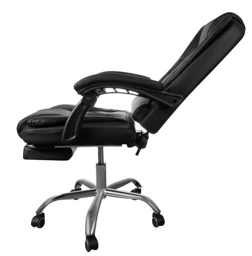 JAKS Kancelárske kreslo polohovateľné eko koža čierne BOSS