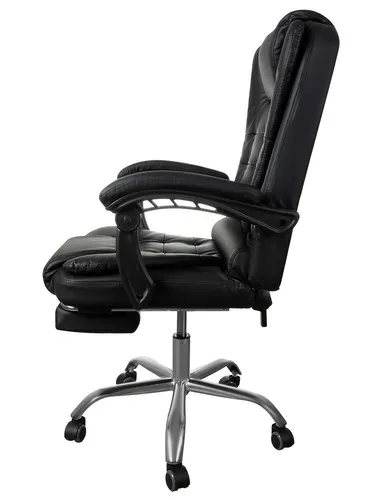 JAKS Kancelárske kreslo polohovateľné eko koža čierne BOSS
