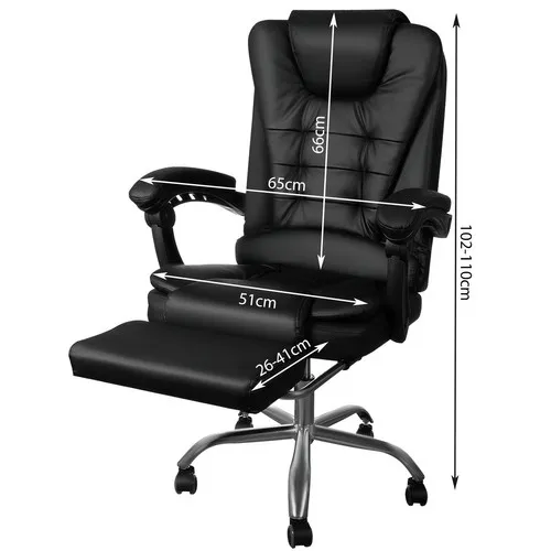 JAKS Kancelárske kreslo polohovateľné eko koža čierne BOSS
