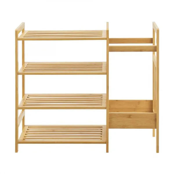 DomTextilu Bambusovýregálso4policami73,5x28x66cm 67402