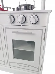 JAKS Detská drevená kuchynka s led osvetlením