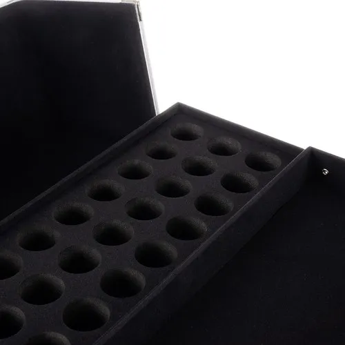 JAKS Kozmetický kufrík čierny dvojdielny