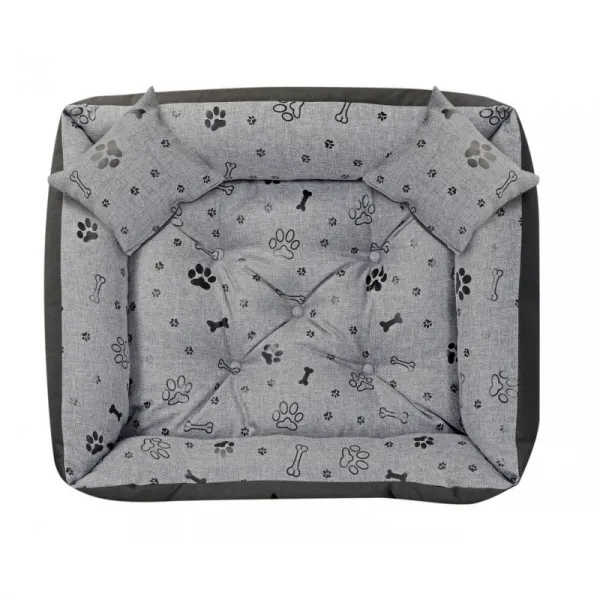 JAKS Vodeodolný pelech pre psa black bones Pelech veľkosti: 75 x 65 cm