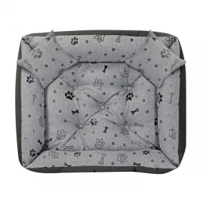 JAKS Vodeodolný pelech pre psa black bones Pelech veľkosti: 75 x 65 cm