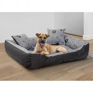 JAKS Vodeodolný pelech pre psa black bones Pelech veľkosti: 75 x 65 cm