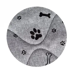 JAKS Vodeodolný pelech pre psa black bones Pelech veľkosti: 75 x 65 cm