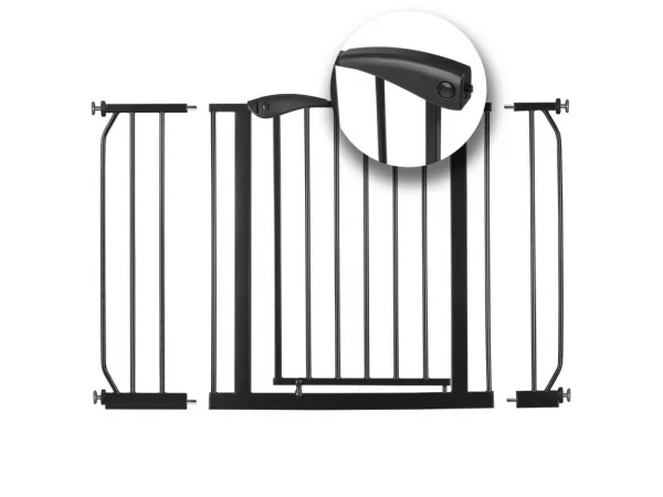 JAKS Zábrana na schody čierna 75 - 115 cm čierna