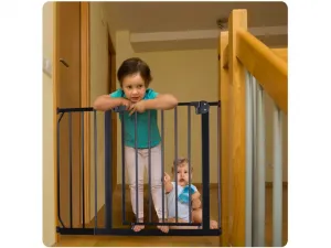 JAKS Zábrana na schody čierna 75 - 115 cm čierna