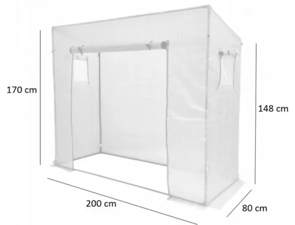 Garden Line Mini fóliovník MARGE 200x80 cm zelený