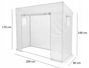 Garden Line Mini fóliovník MARGE 200x80 cm zelený
