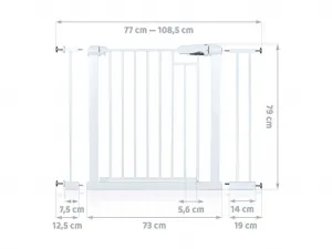 JAKS DETSKÁ ZÁBRANA - BIELA  77 - 108 CM