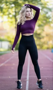 Legínovo Čierne fitness legíny Veľkosť: S