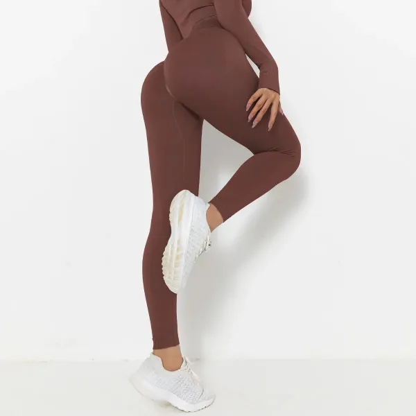 Legínovo Push-up legíny brown light Veľkosť: M