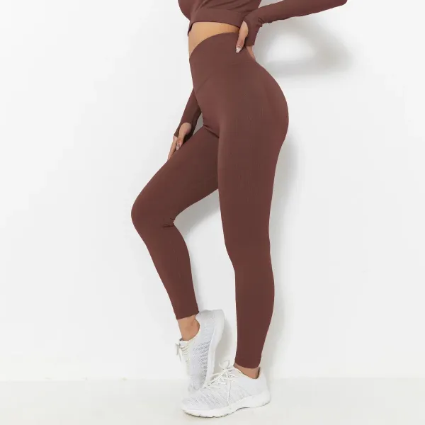Legínovo Push-up legíny brown light Veľkosť: M