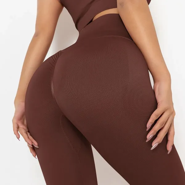 Legínovo Push-up legíny brown light Veľkosť: M