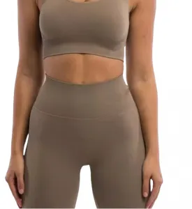 Legínovo Hnedé push-up legíny Veľkosť: S