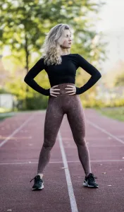 Legínovo Brown fitness legíny Veľkosť: S