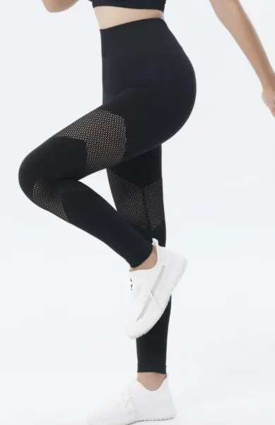 Legínovo Push-up legíny sieťované čierne Veľkosť: M